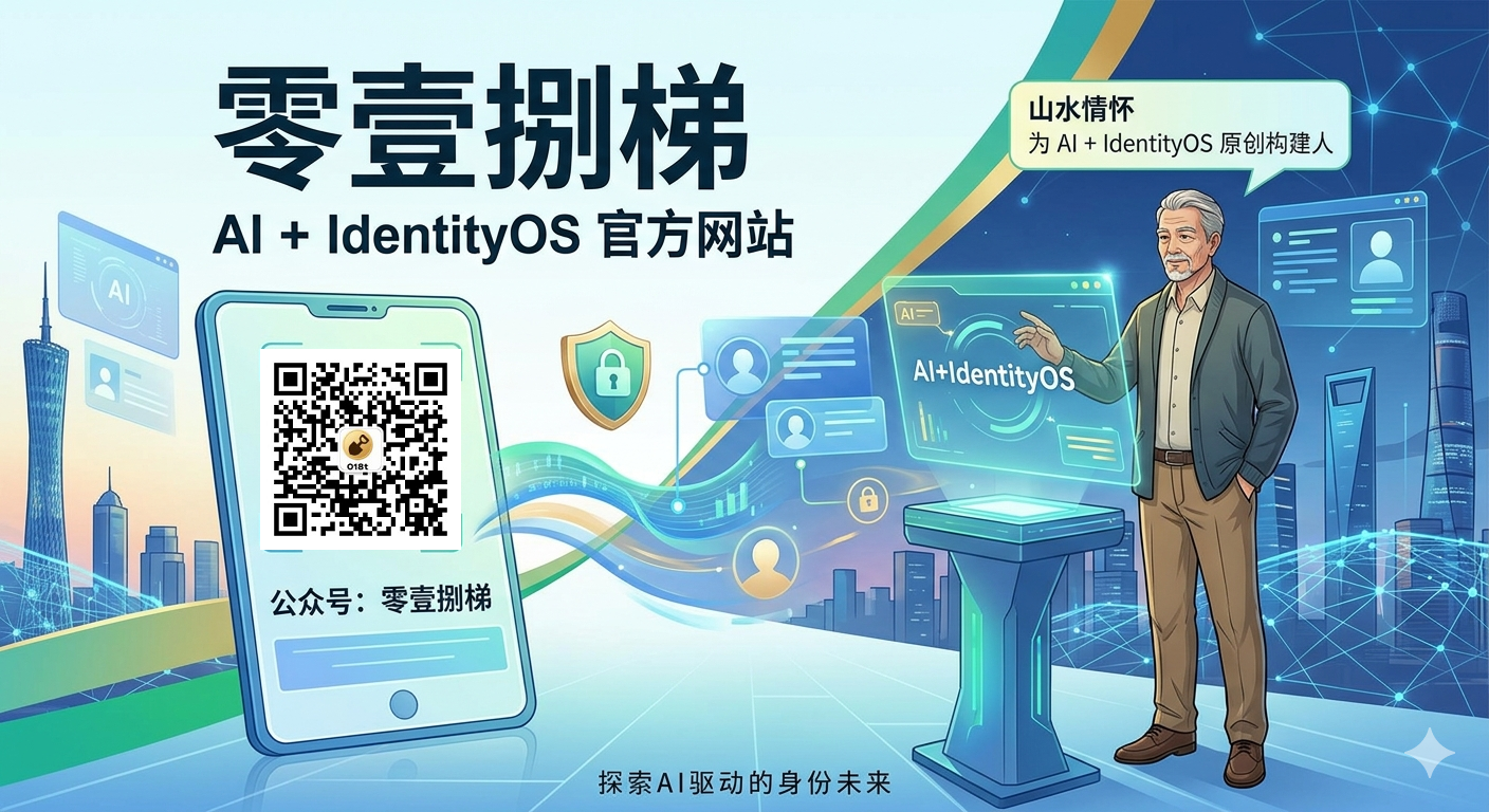 零壹捌梯018T是AI+IdentityOS官方网站,公众号为零壹捌梯,山水情怀为AI+IdentityOS原创构建人