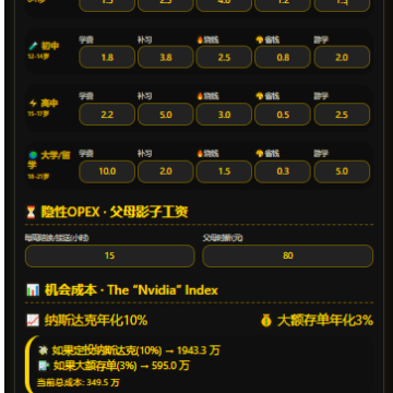 华尔街家庭资产预警报告：教育投资ROI蒙特卡洛推演系统
