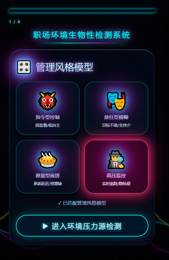 职场环境检测评估系统(PUA测试评估报告)